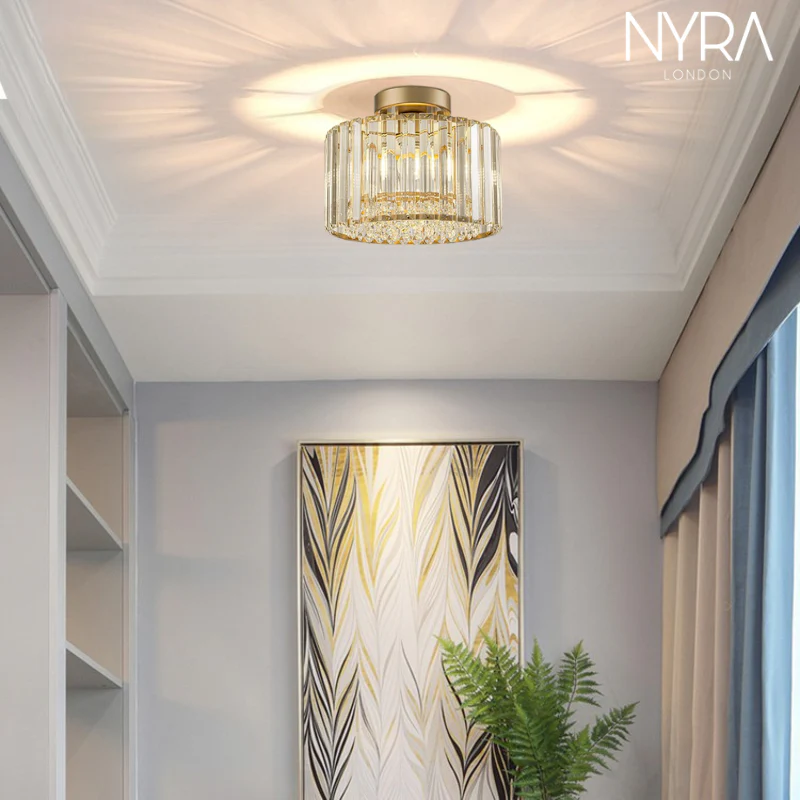 Novara Crystal  Brass Chandelier - Image 2
