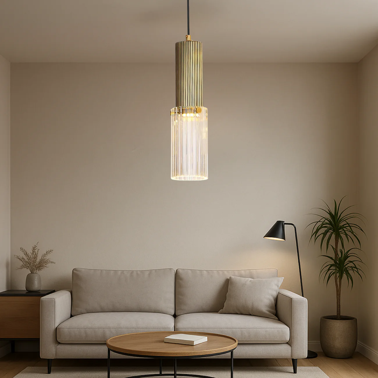 Nyra Glass Tube Pendant - Image 9