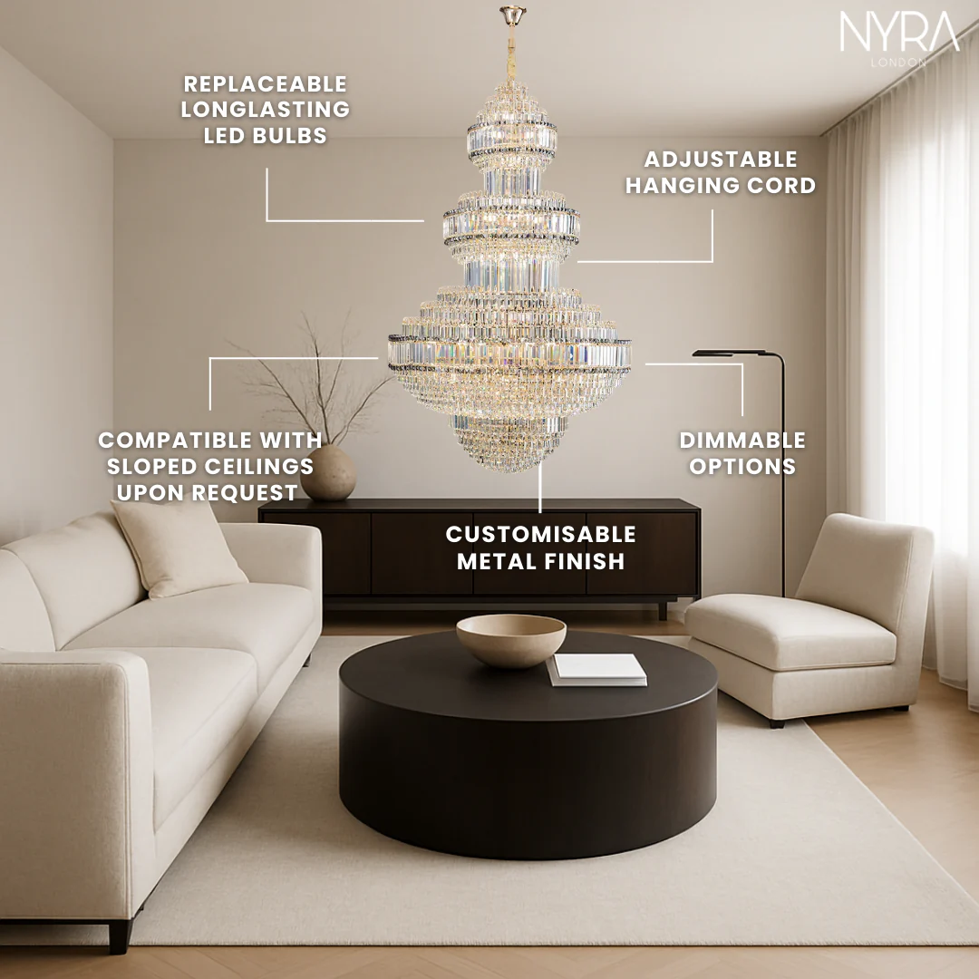 Nyra Royal Crystal Chandelier - Image 14