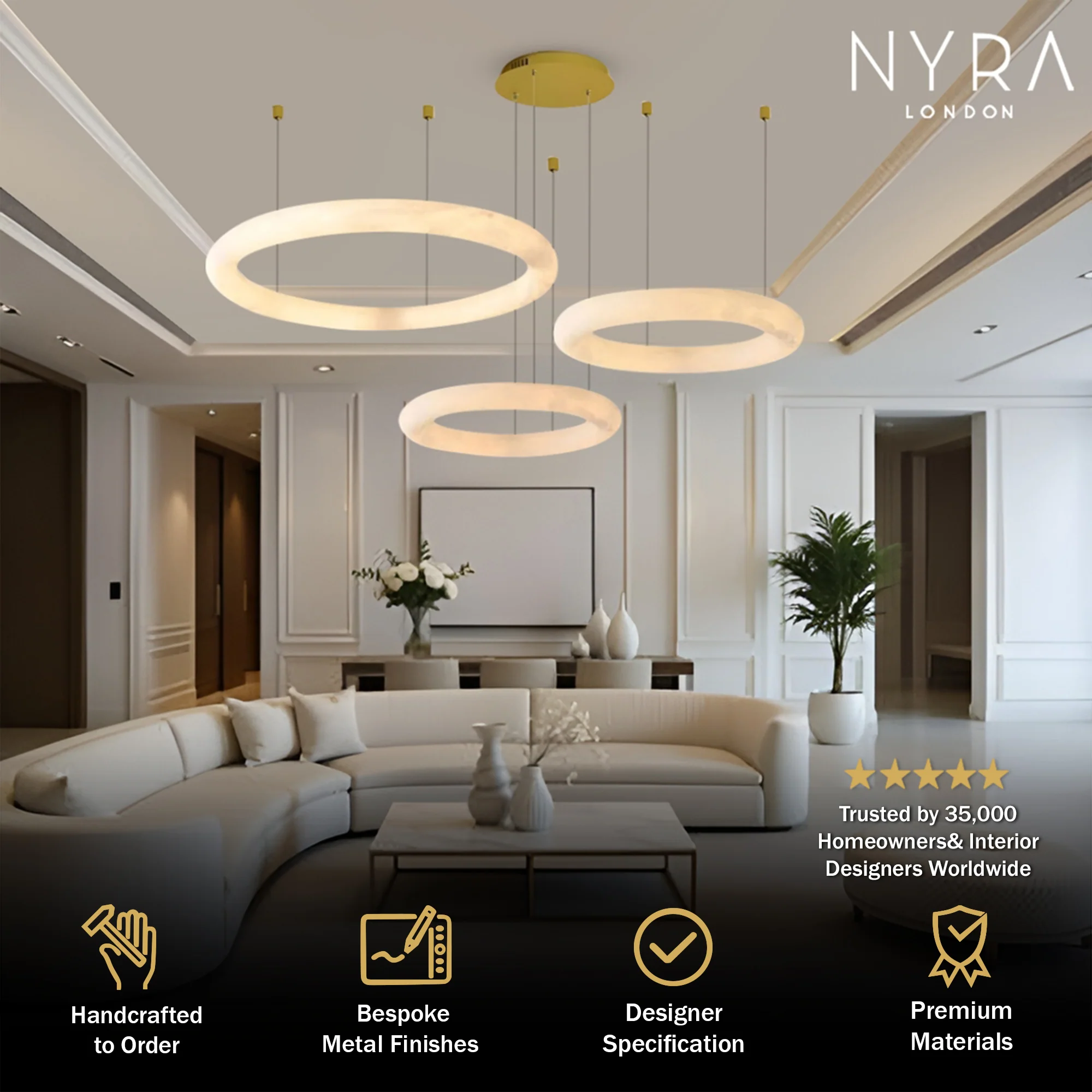NYRA Marble Stone Ring - Image 2