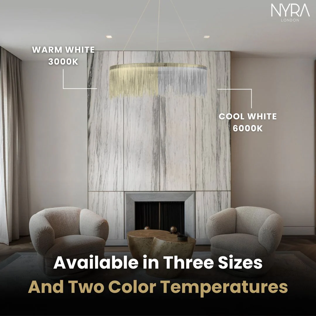 NYRA Round Tassel Chain Chandelier - Image 7
