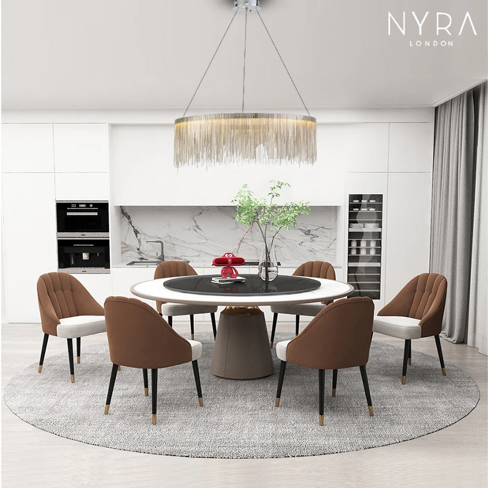 NYRA Round Tassel Chain Chandelier - Image 9