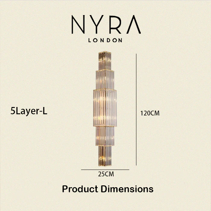 Opulent Pillar Crystal Wall Lamp - Image 23