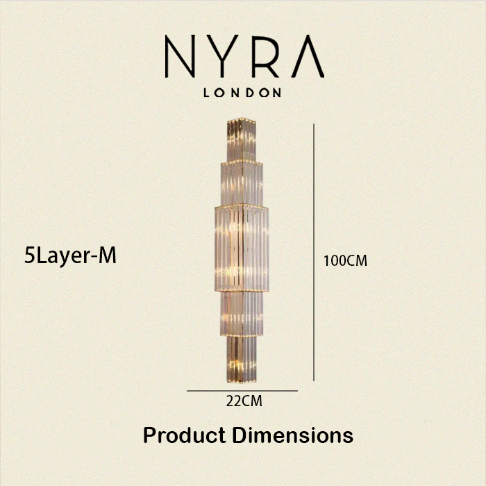 Opulent Pillar Crystal Wall Lamp - Image 28