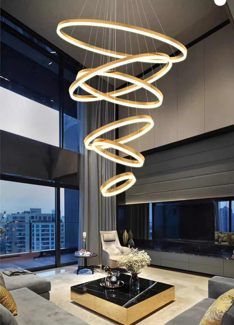Orbitis Staircase  Ring Chandelier - Image 11