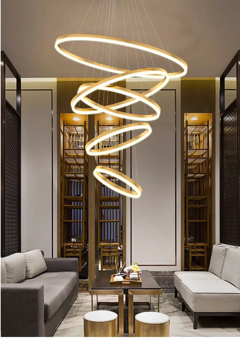 Orbitis Staircase  Ring Chandelier - Image 12
