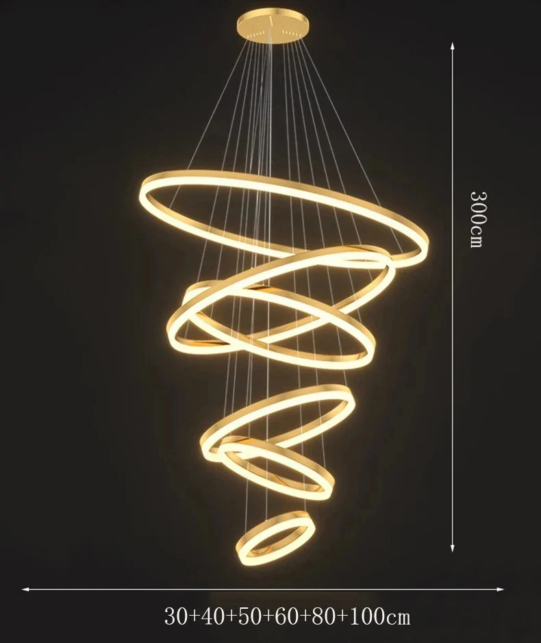 Orbitis Staircase  Ring Chandelier - Image 14