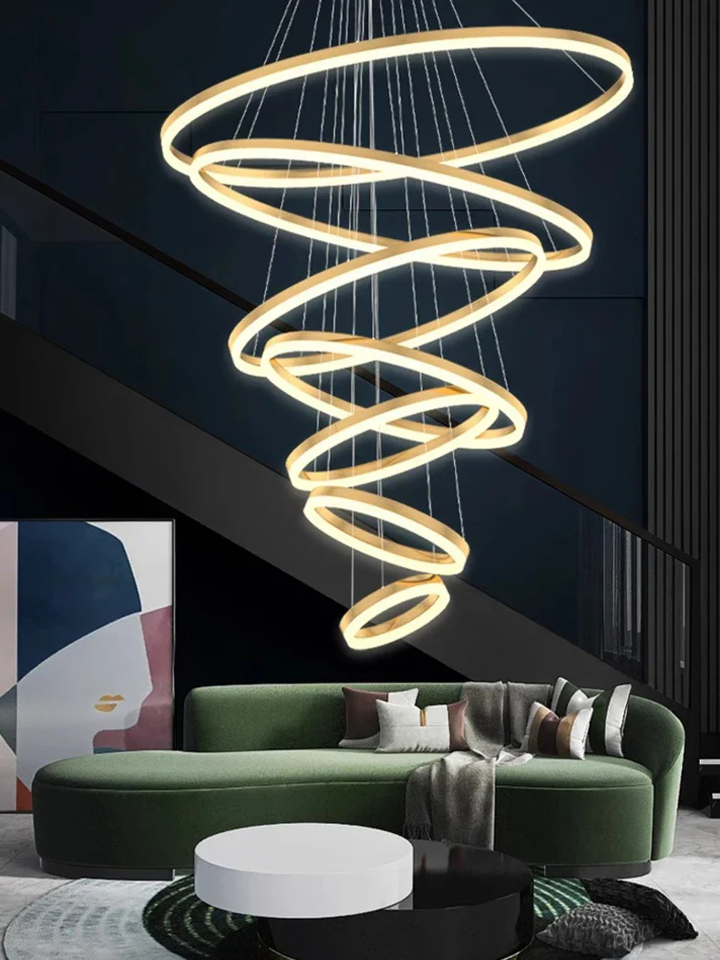 Orbitis Staircase  Ring Chandelier - Image 16