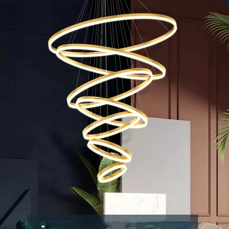 Orbitis Staircase  Ring Chandelier - Image 19