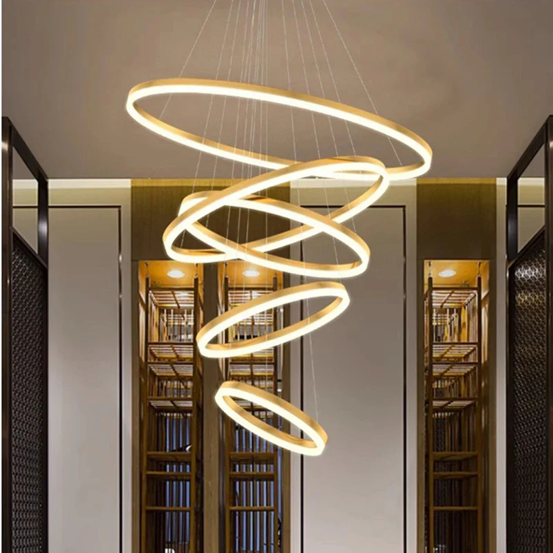 Orbitis Staircase  Ring Chandelier - Image 7