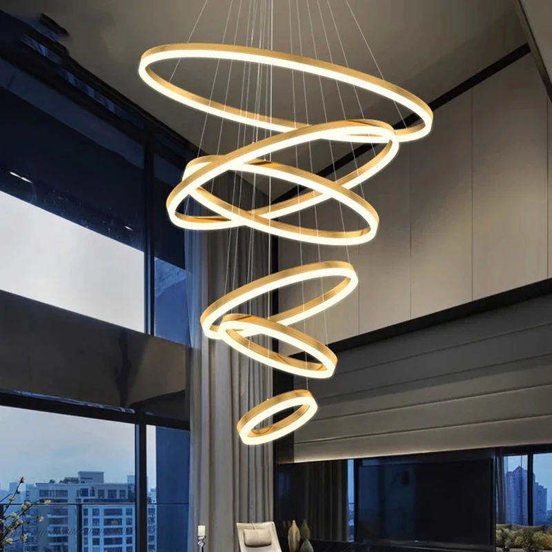 Orbitis Staircase  Ring Chandelier - Image 8