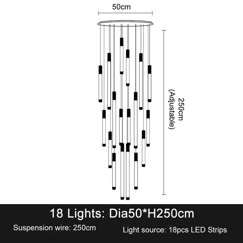 Orion Drift Staircase Pendant - Image 25