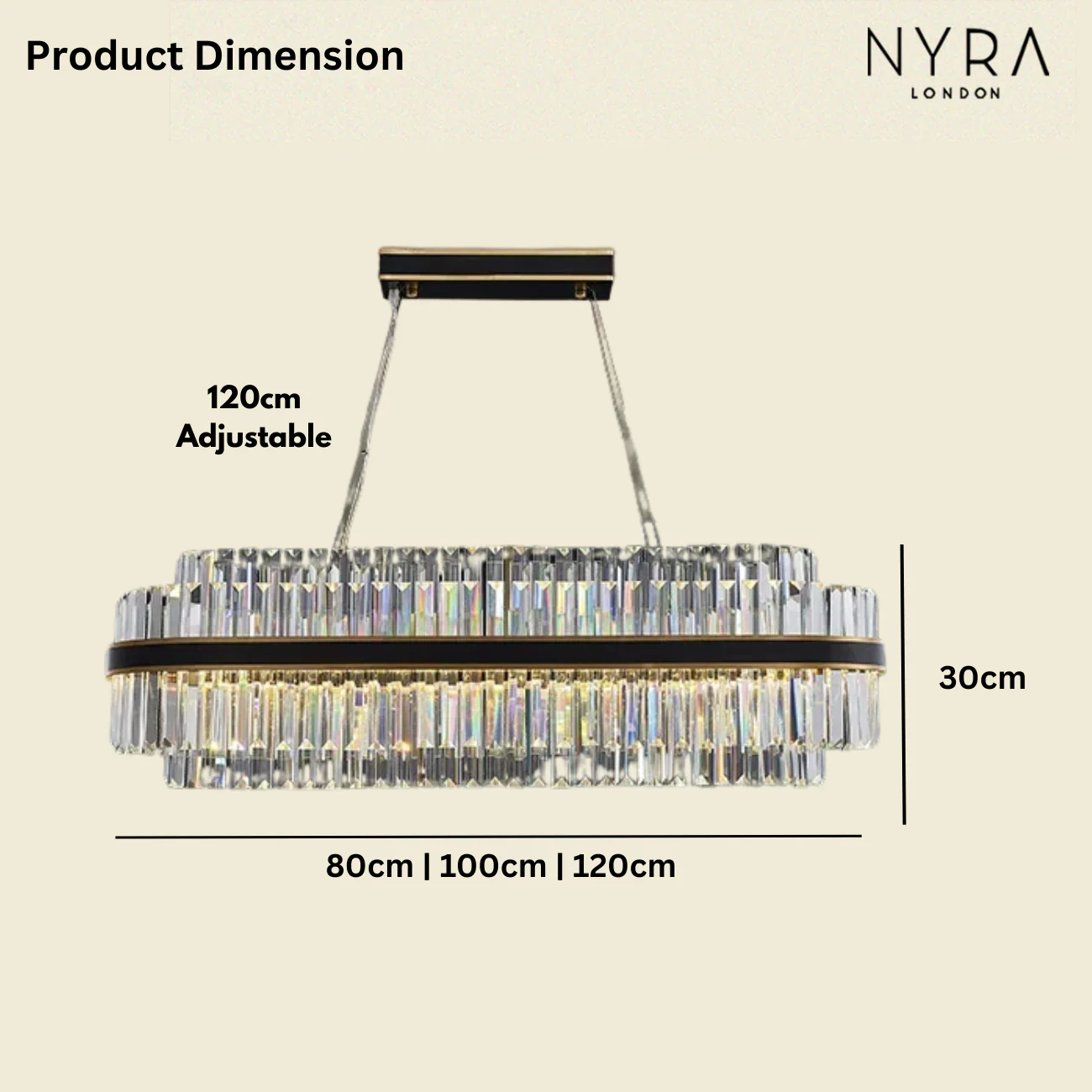 Oryx Rectangle Crystal Chandeliers - Image 10