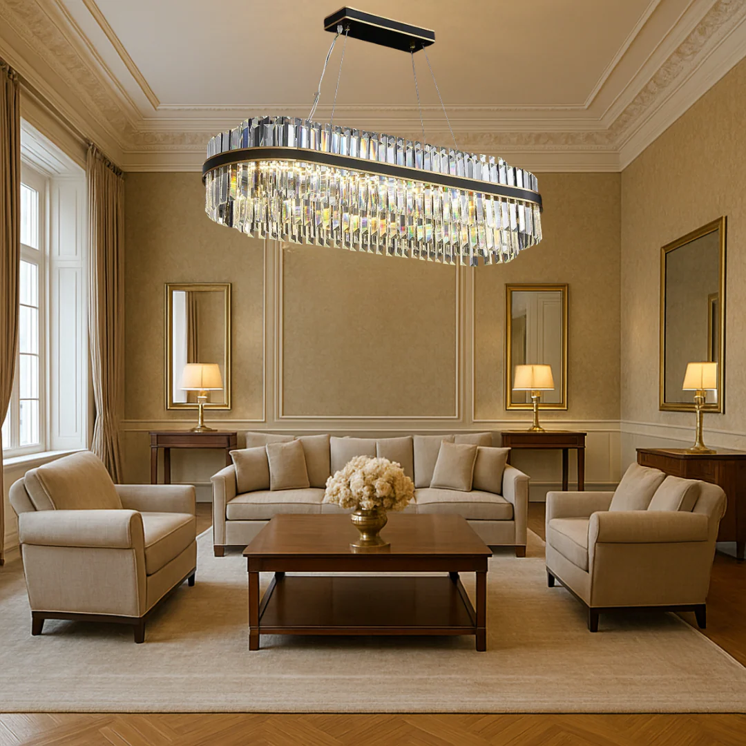 Oryx Rectangle Crystal Chandeliers - Image 12