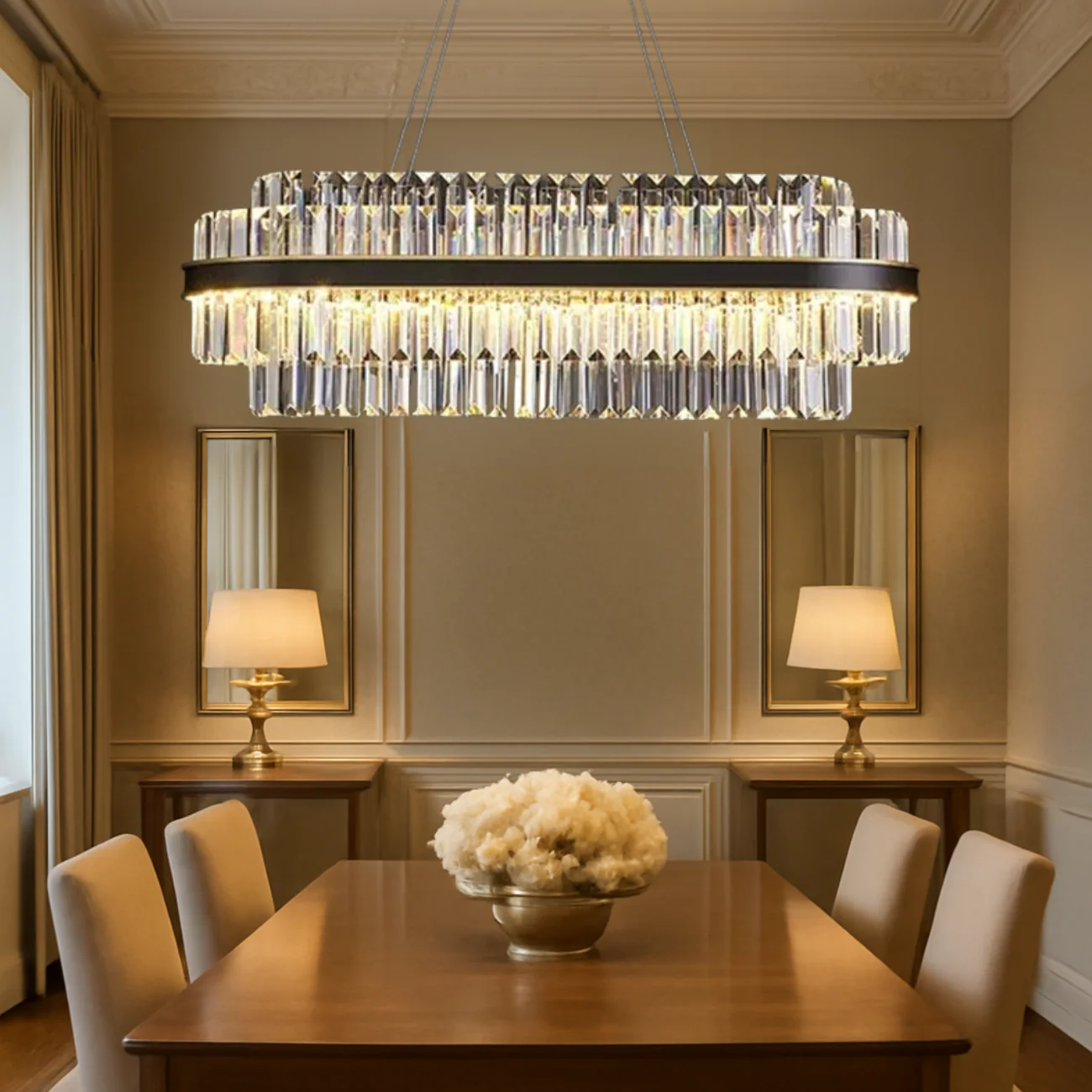 Oryx Rectangle Crystal Chandeliers - Image 3