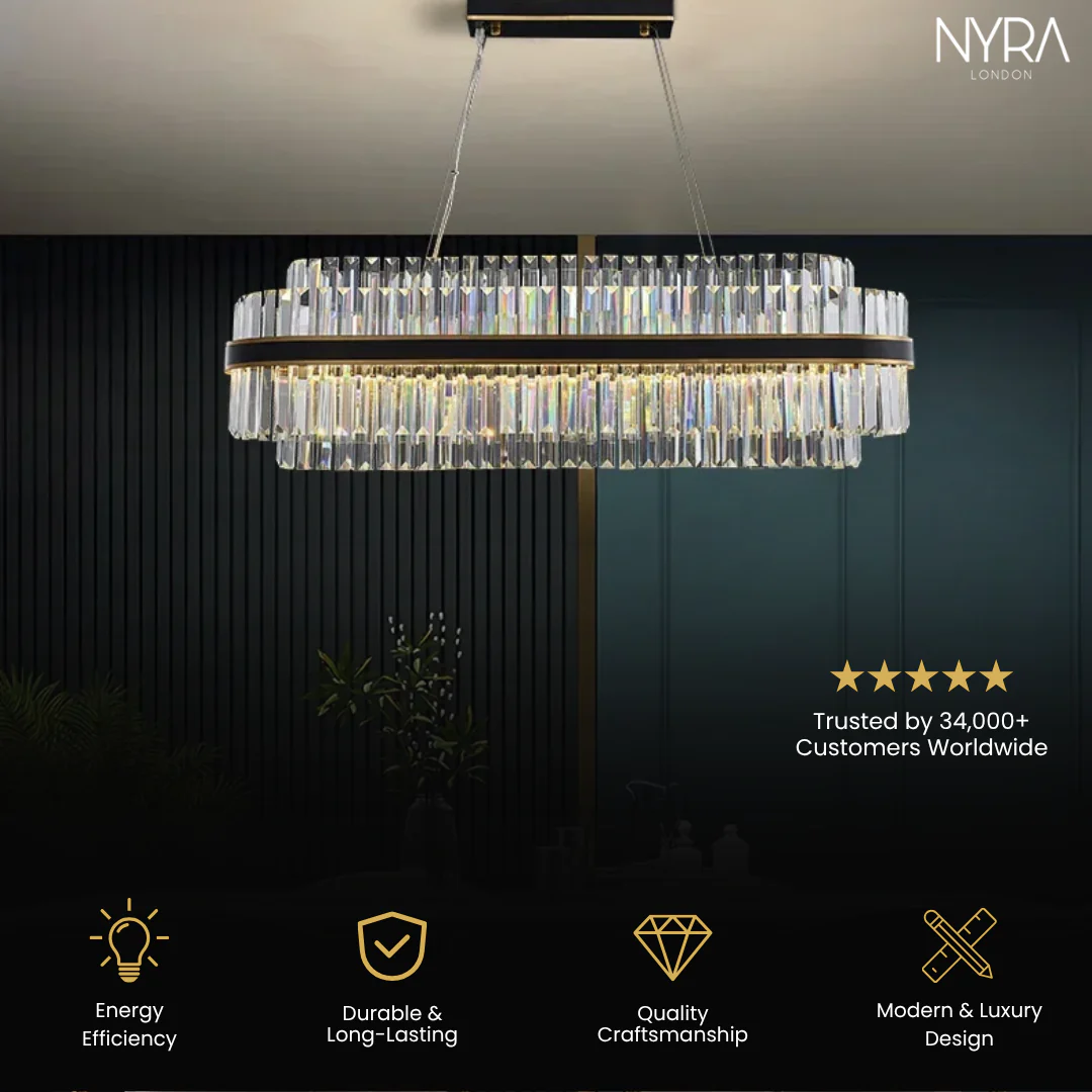 Oryx Rectangle Crystal Chandeliers - Image 4