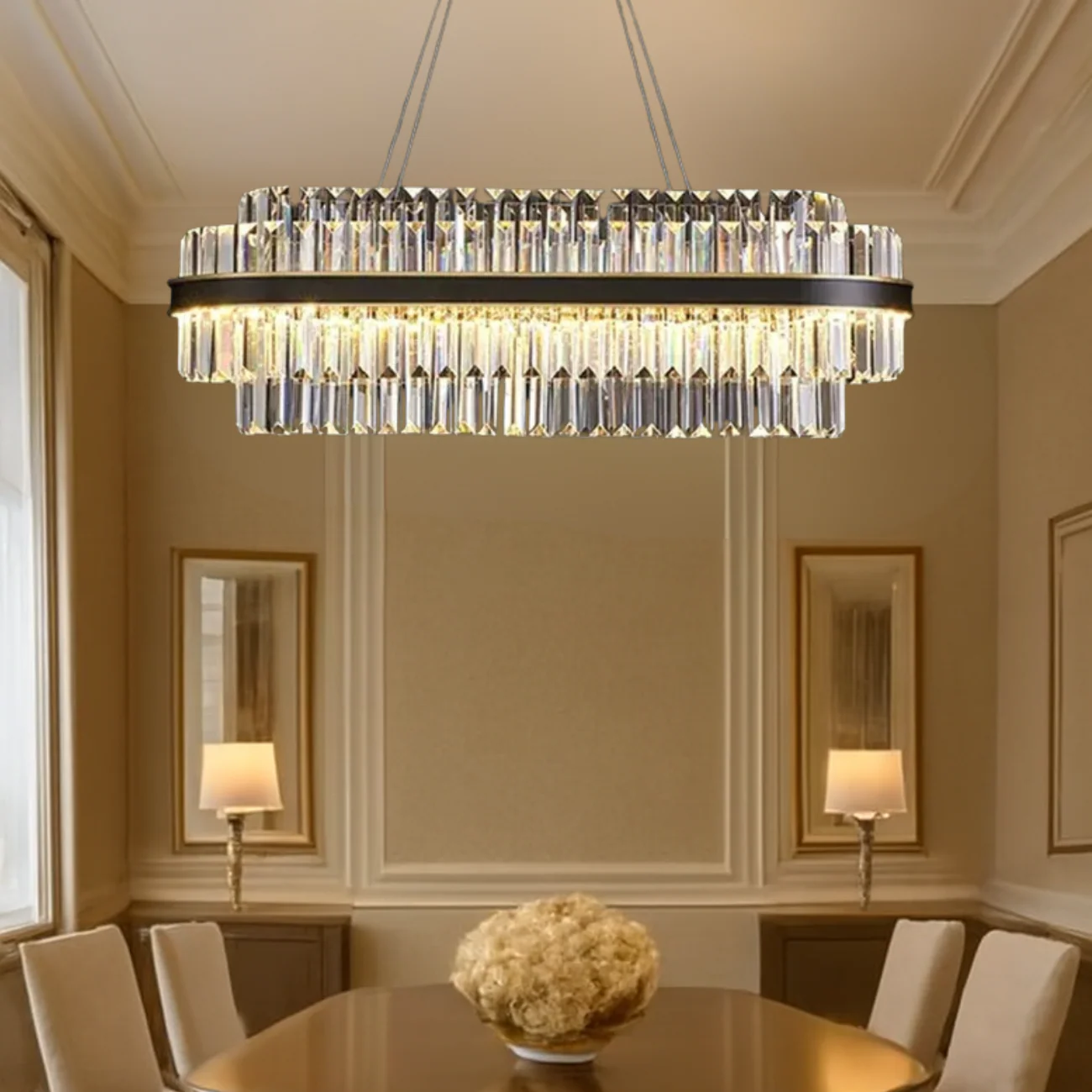 Oryx Rectangle Crystal Chandeliers - Image 9