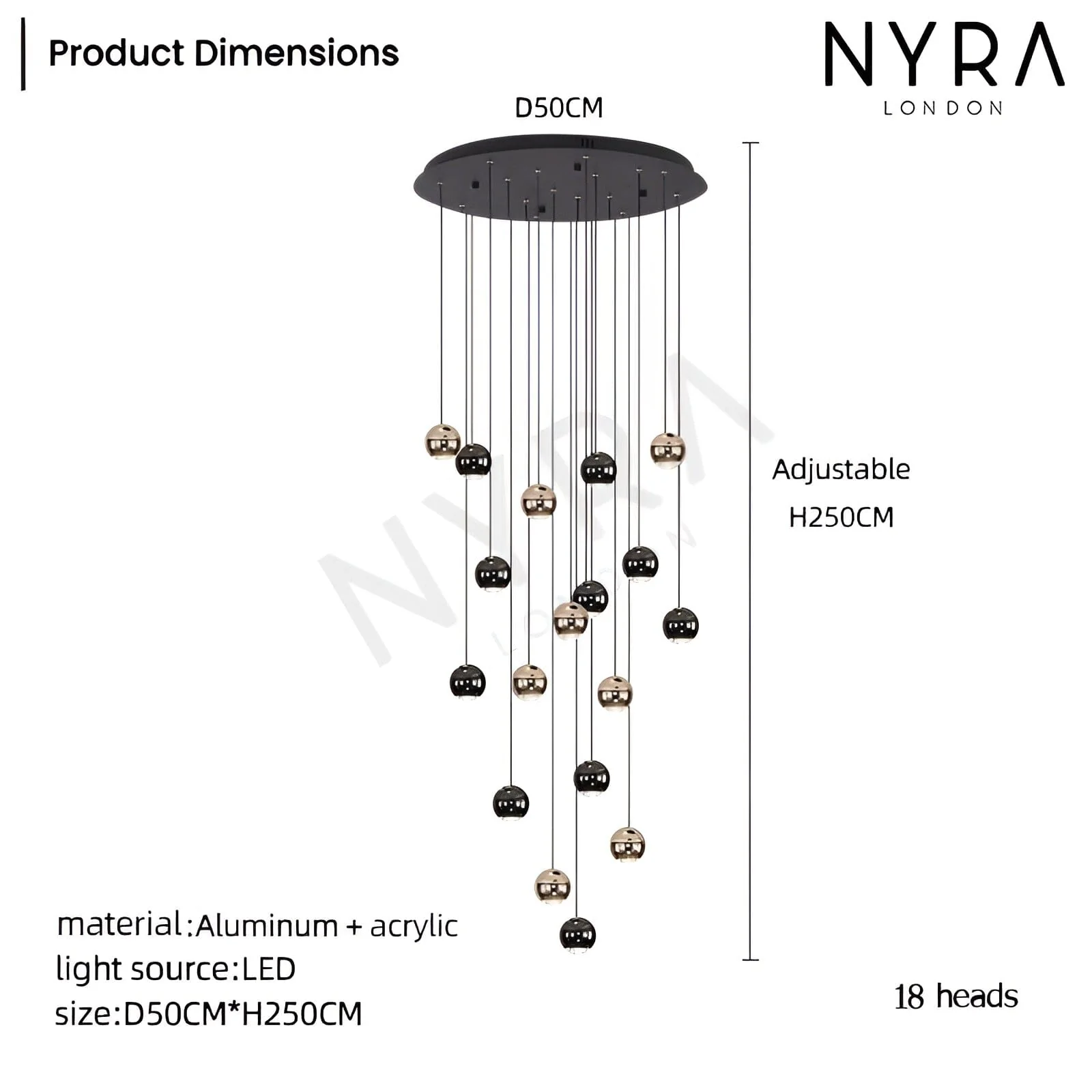 Glass Raindrop Chandelier - Image 13