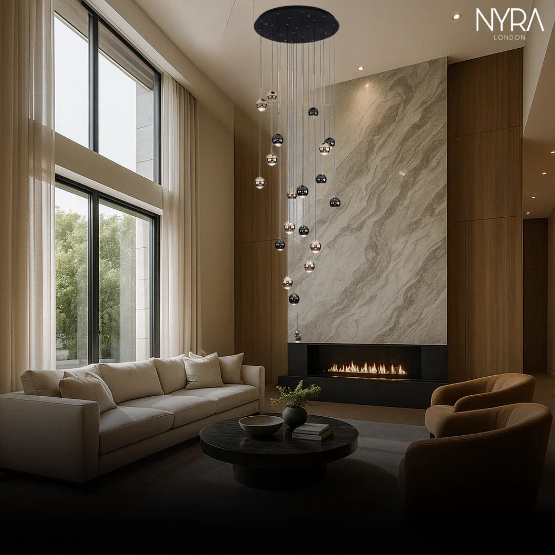 Glass Raindrop Chandelier - Image 8