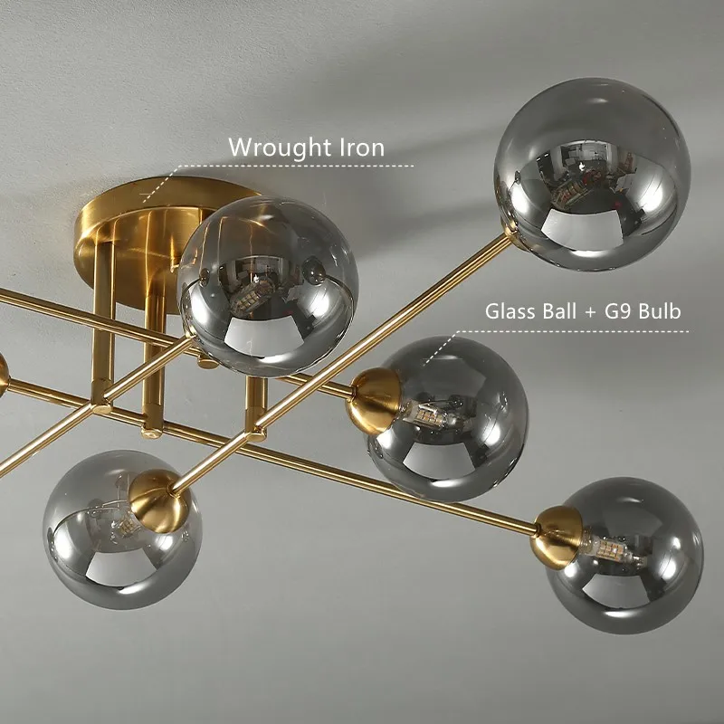 Piccadilly Glass Ball Chandelier - Image 13