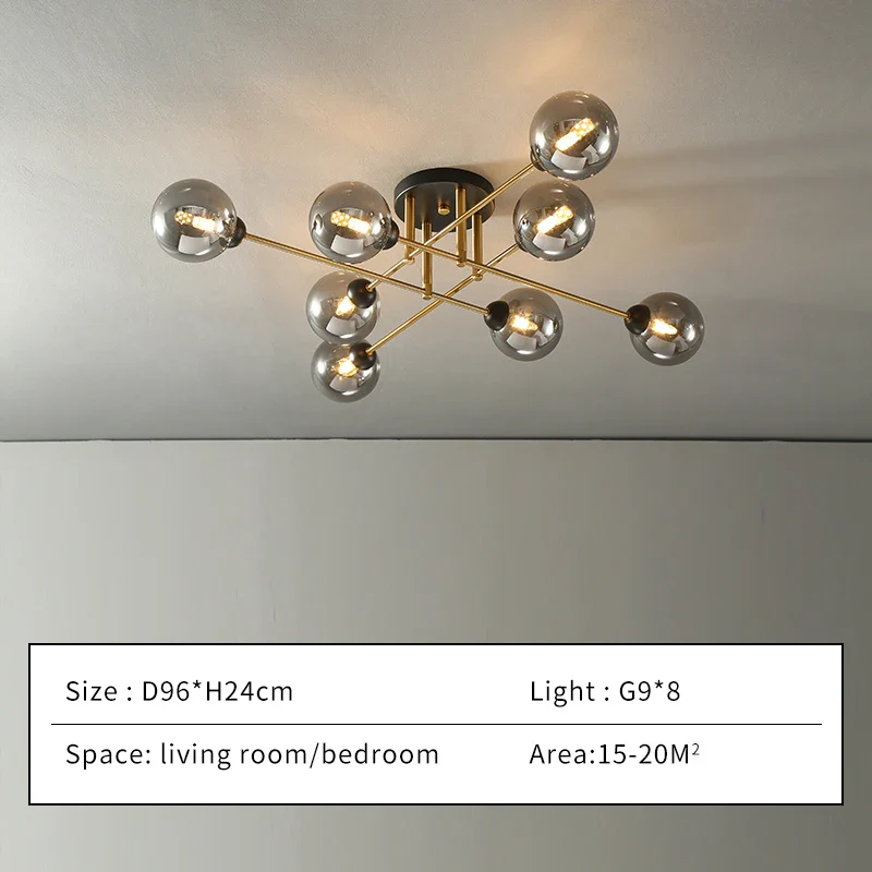 Piccadilly Glass Ball Chandelier - Image 9