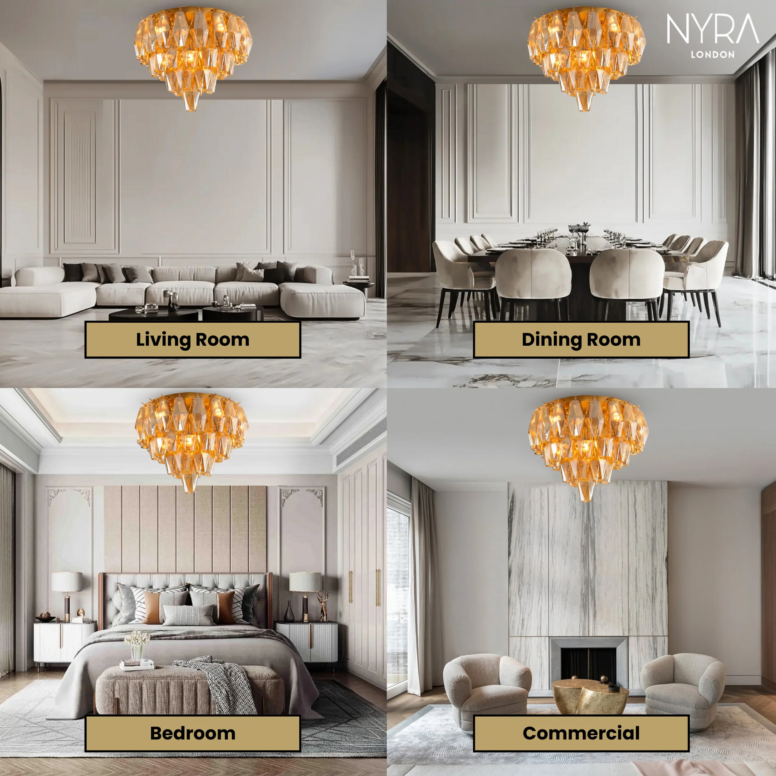 Madelyn Glass Ceiling Light - Image 3