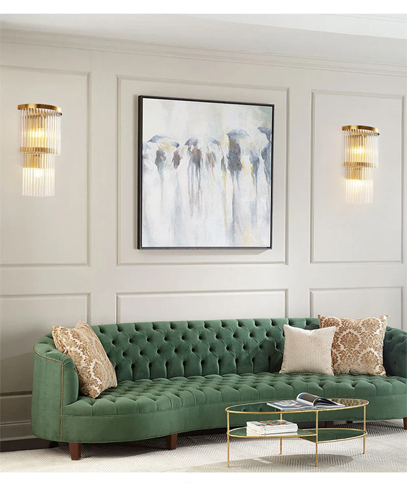 Regal Cascade Crystal Wall Lamps - Image 10