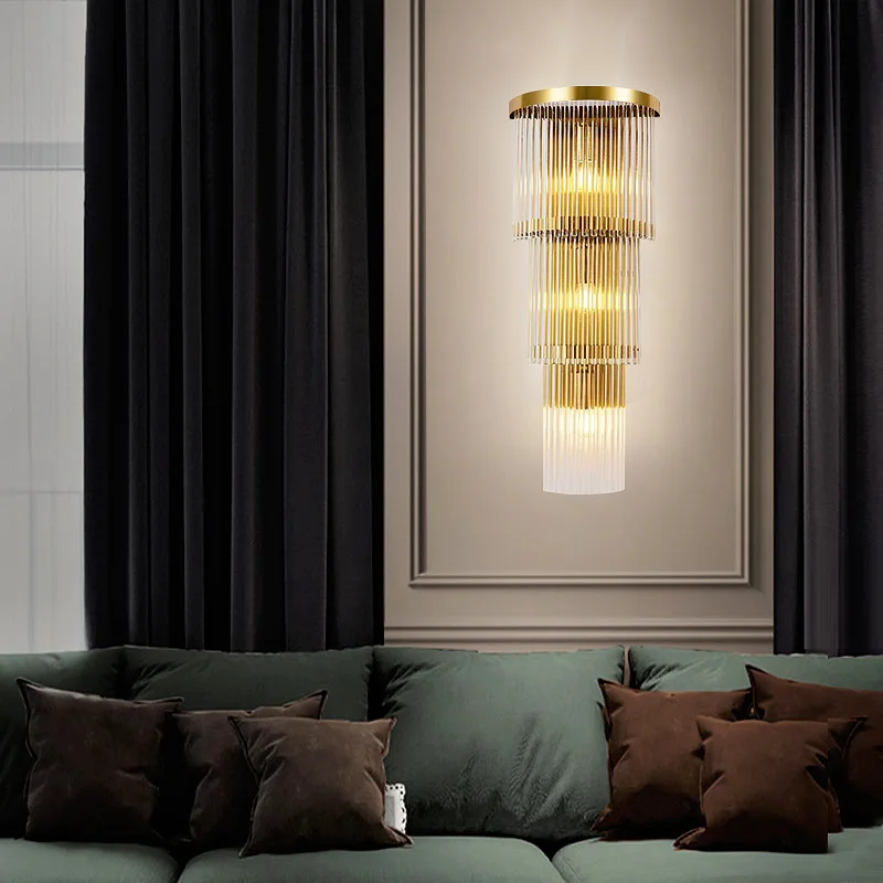 Regal Cascade Crystal Wall Lamps - Image 12