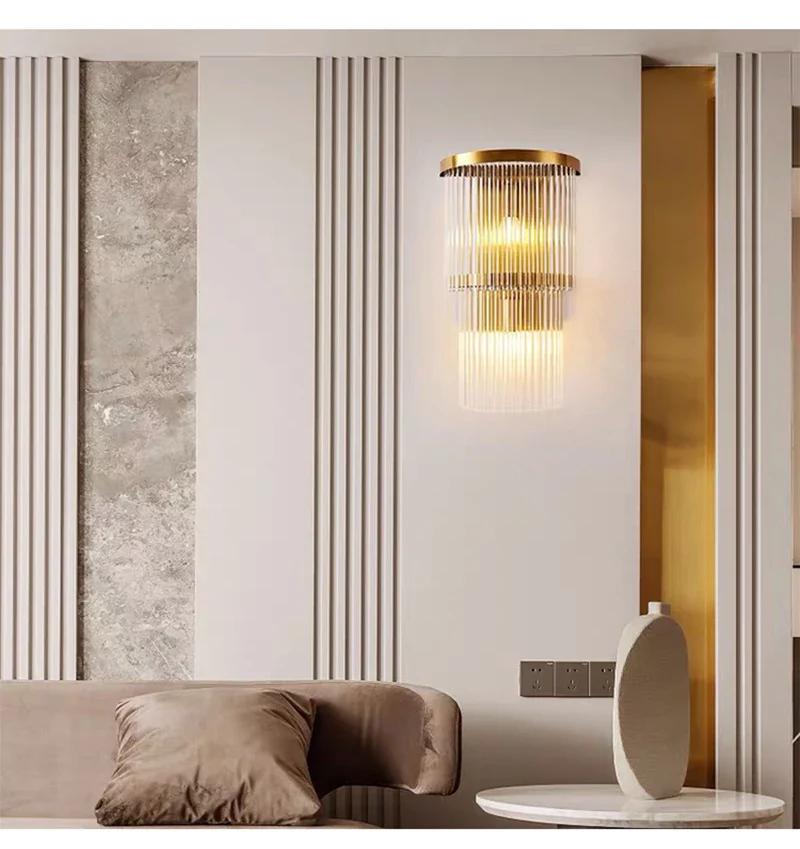Regal Cascade Crystal Wall Lamps - Image 20