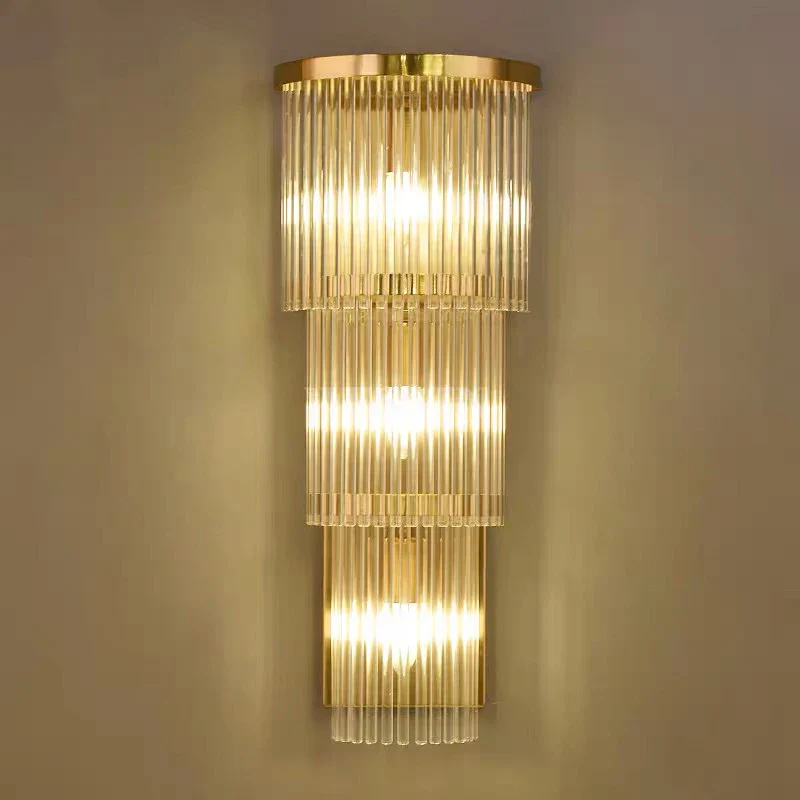 Regal Cascade Crystal Wall Lamps - Image 7