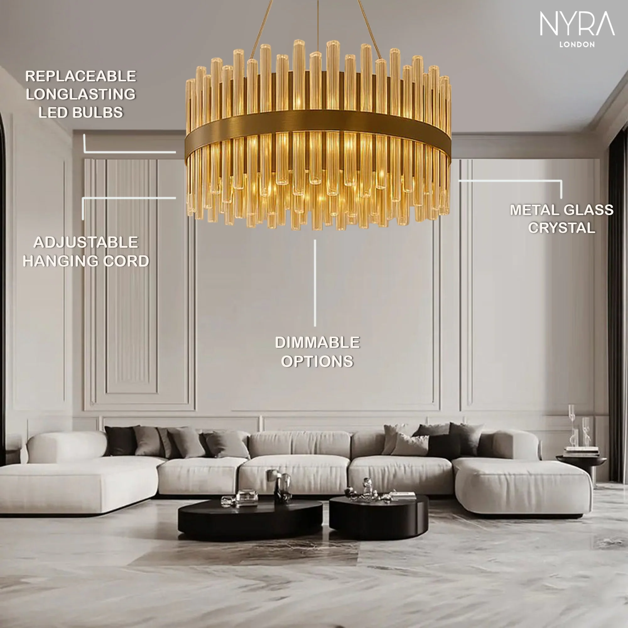 Regalia Majestic Crystal Light Collection - Image 4