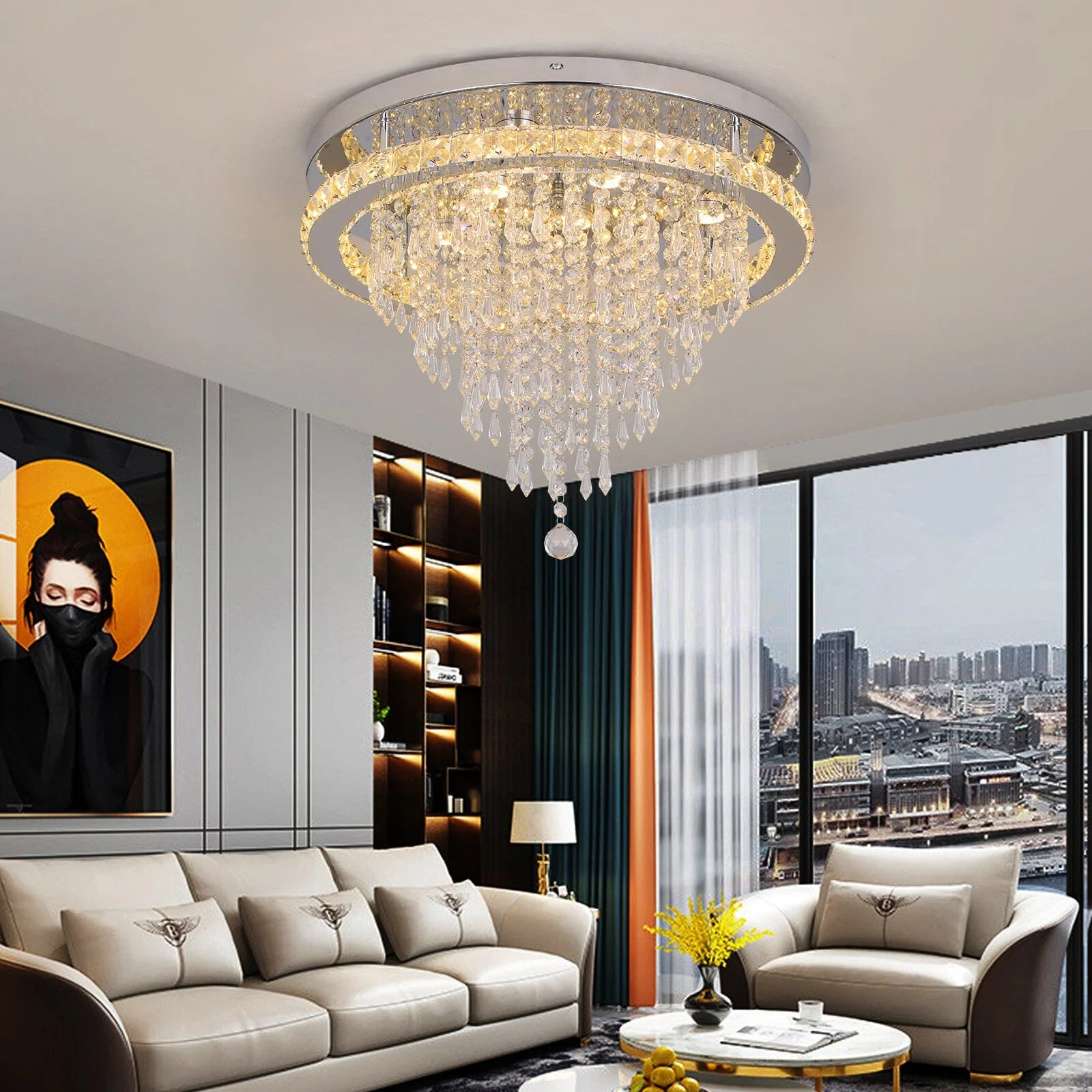 Ava Crystal LED Chandelier - Image 18