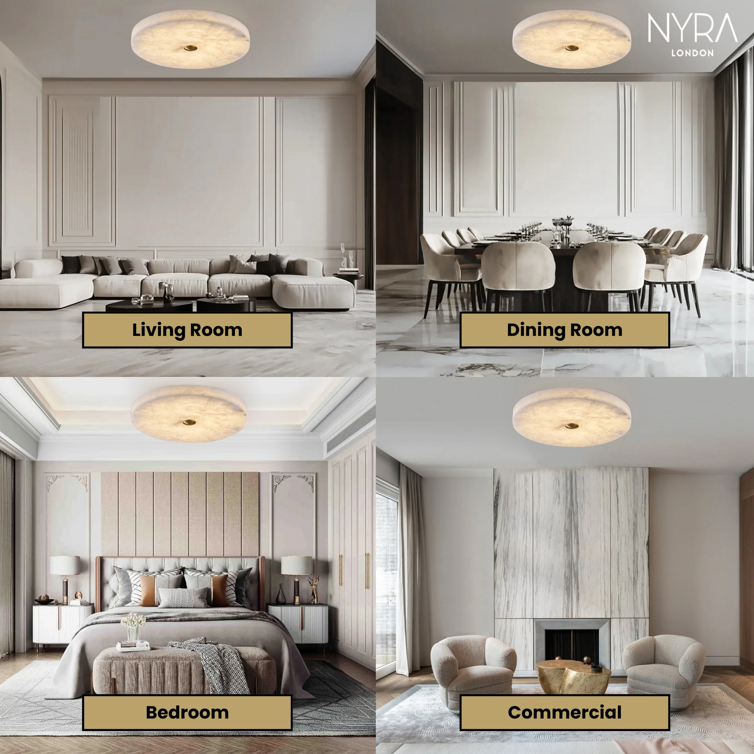 Rhea Alabaster Ceiling Light - Image 3