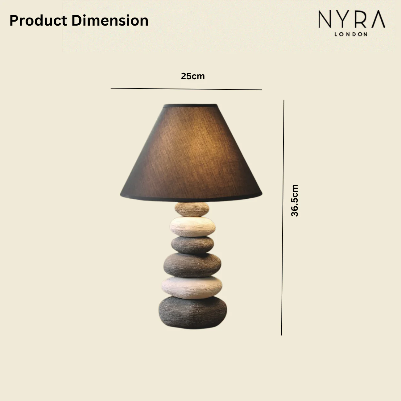 Ridge -Ceramic Table Lamp - Image 8