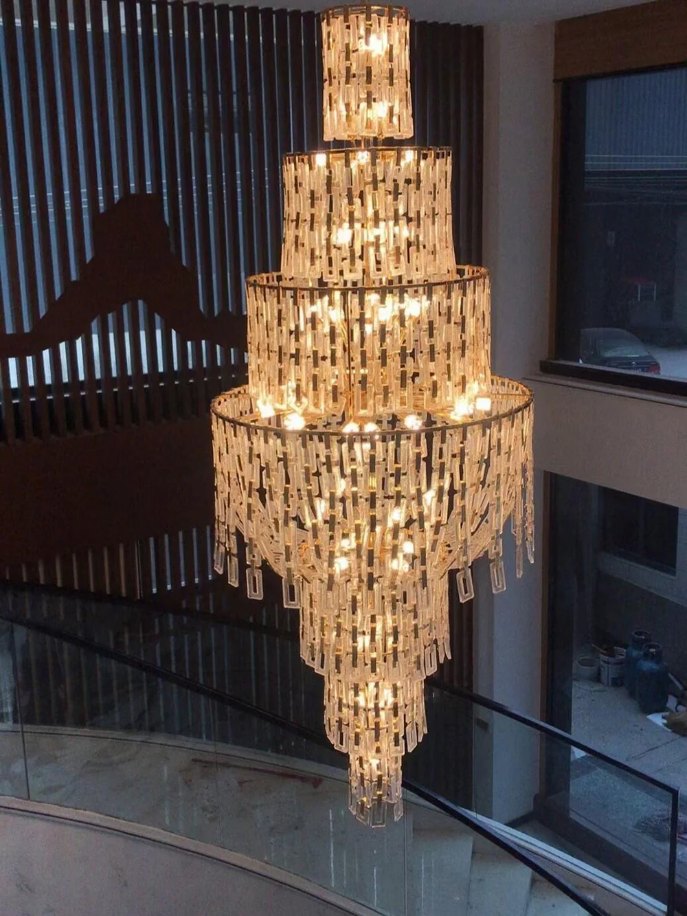 Rovix Multi-tiered Crystal Buckles Chandelier - Image 11