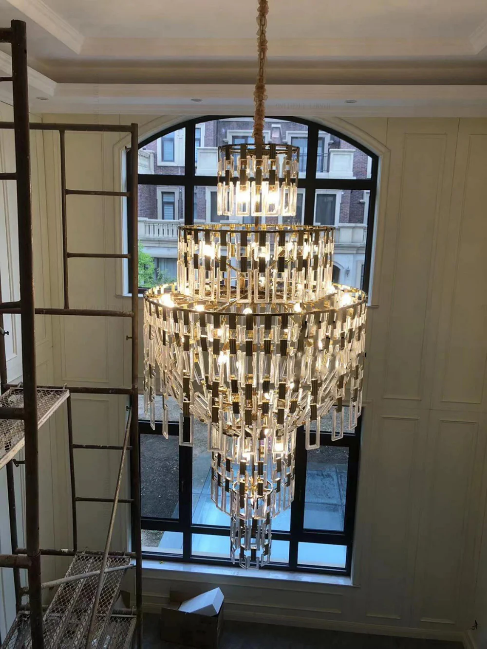 Rovix Multi-tiered Crystal Buckles Chandelier - Image 12