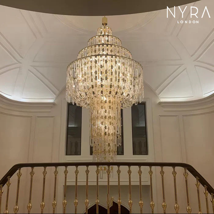 Rovix Multi-tiered Crystal Buckles Chandelier - Image 2