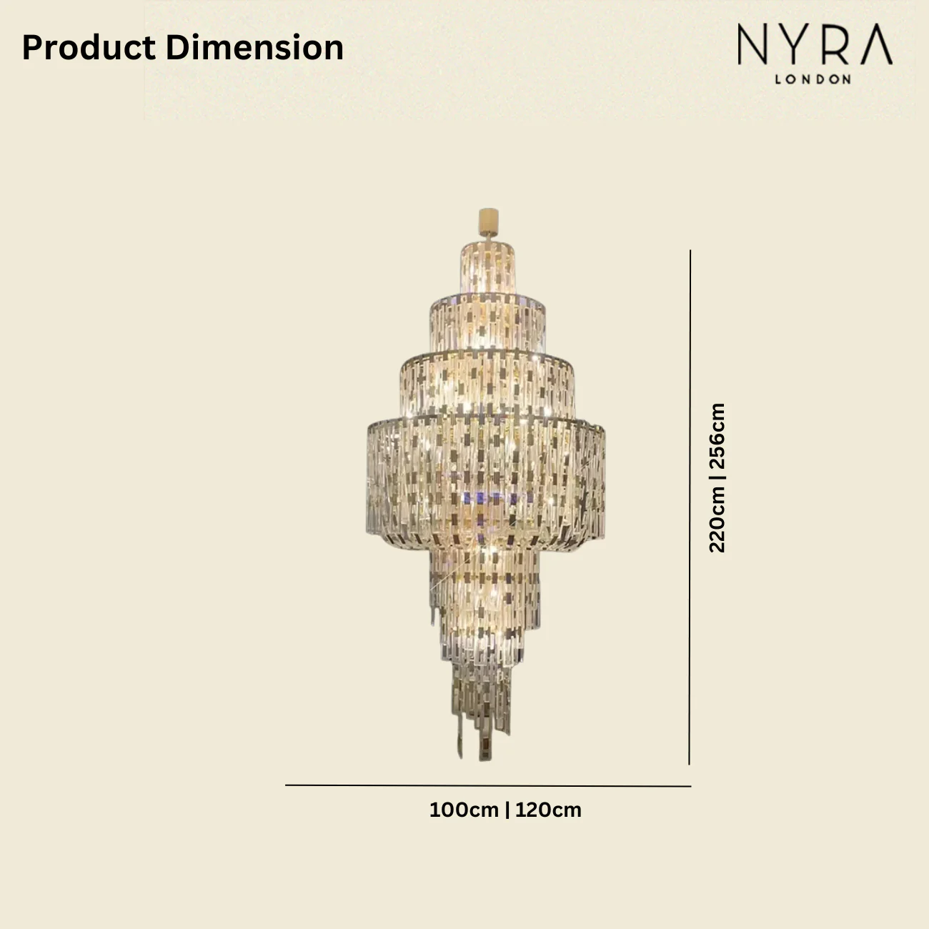 Rovix Multi-tiered Crystal Buckles Chandelier - Image 8