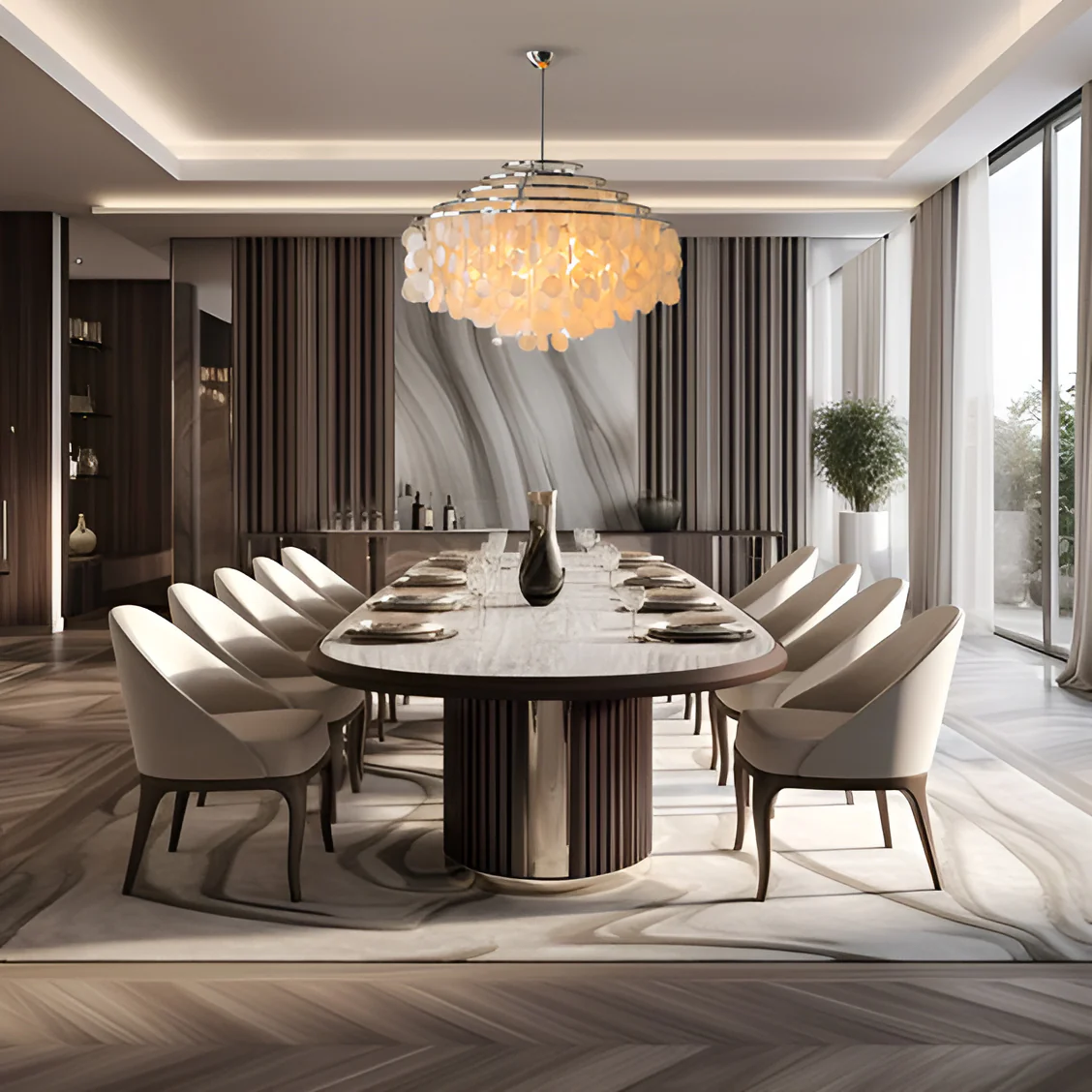 Sadaf Luxury Shell Chandelier - Image 9