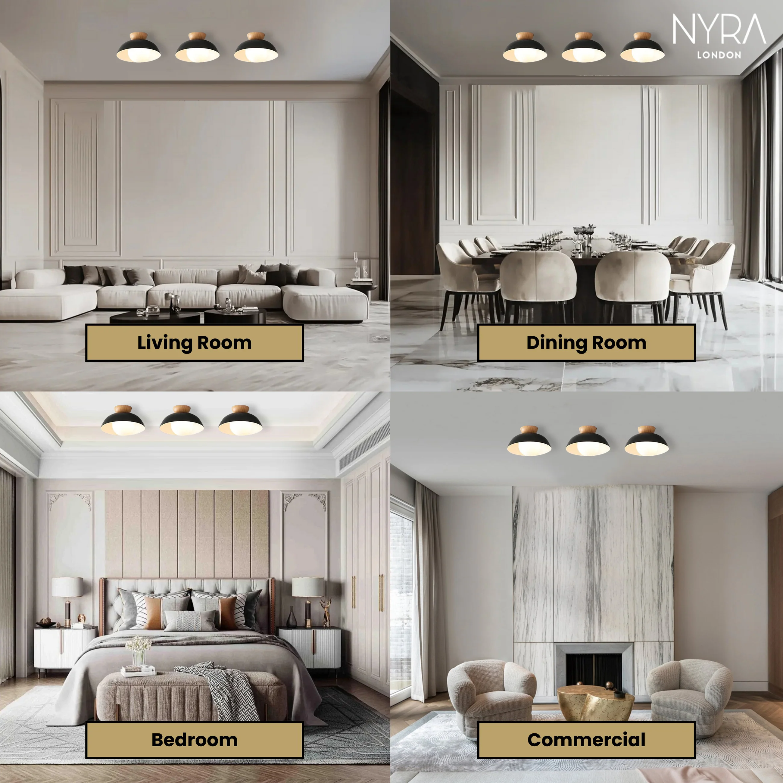 ScandiGlow Decorative Ceiling Fixture - Image 3