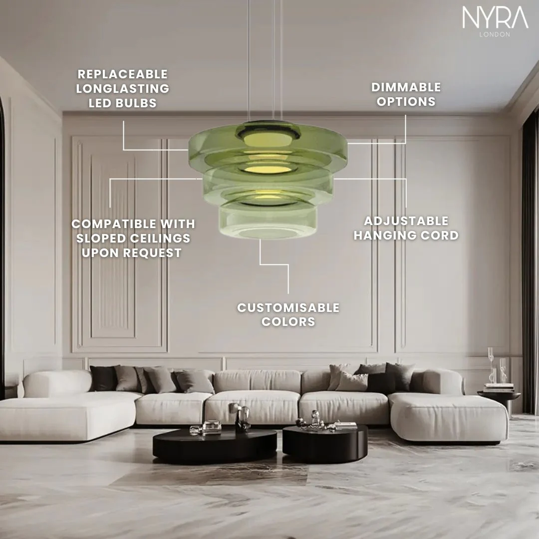 Scandinavian Glass Pendant - Image 5