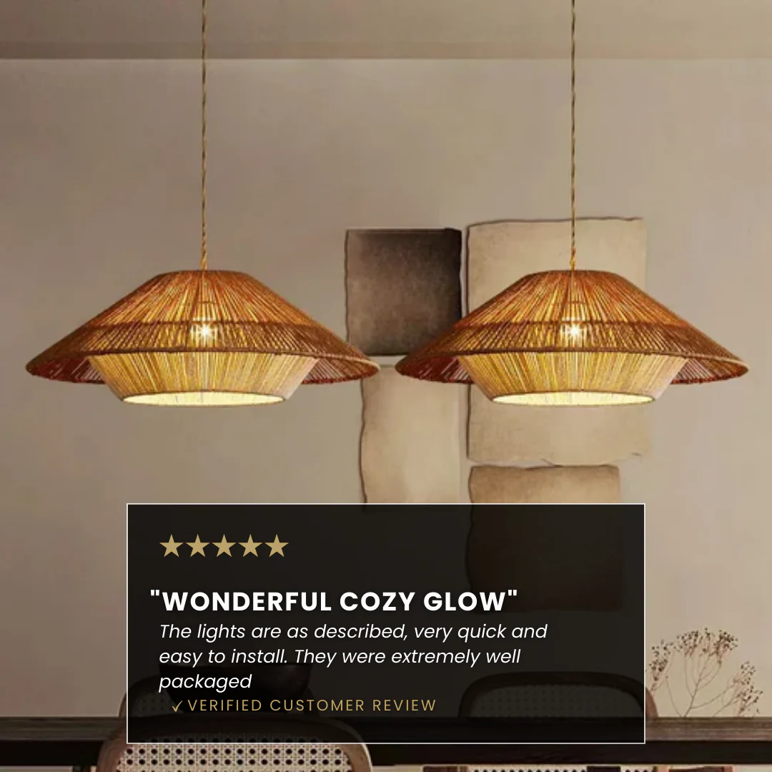 Selina Rattan Wabi Sabi Pendant Lights - Image 4