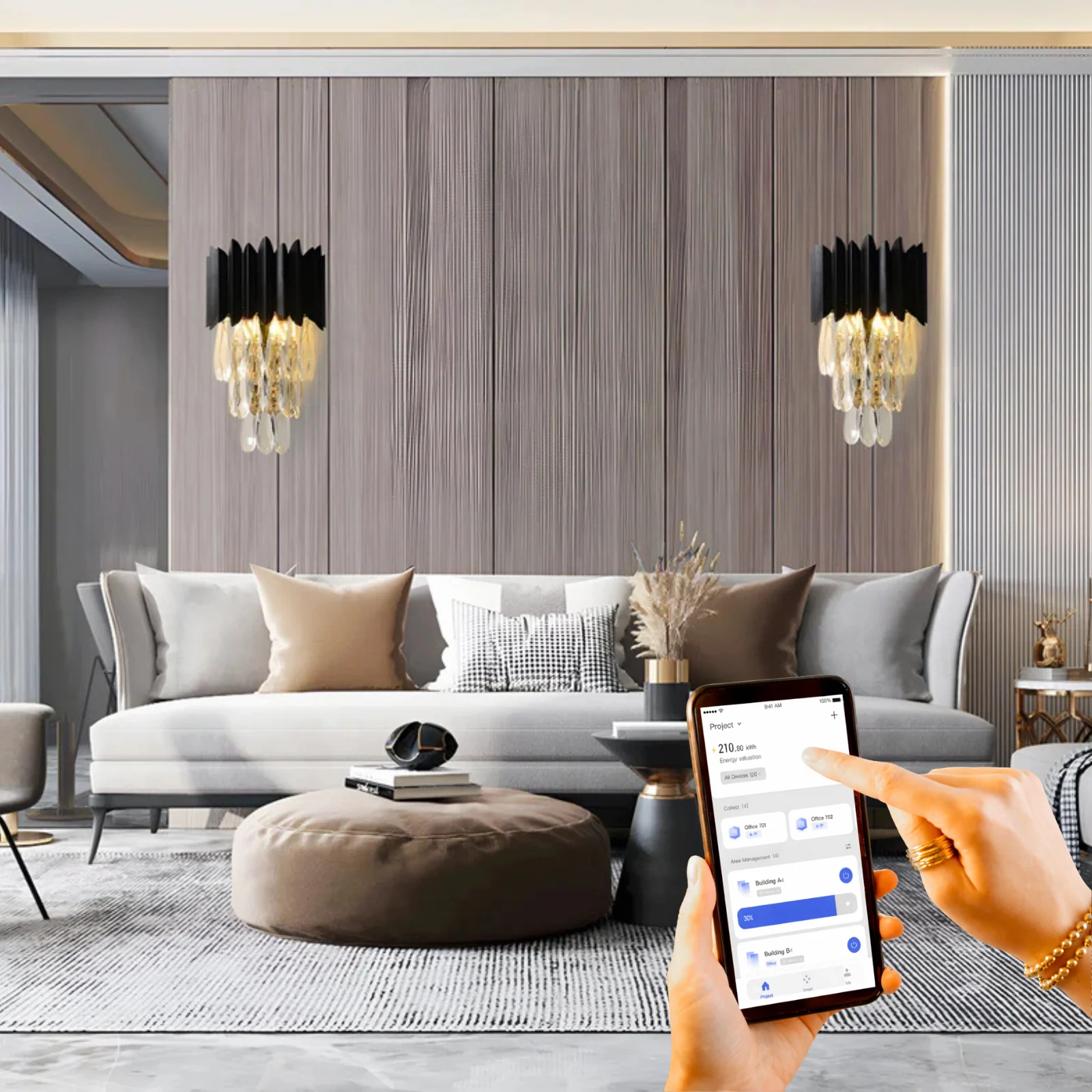 Serena Crystal Wall Lamps - Image 13