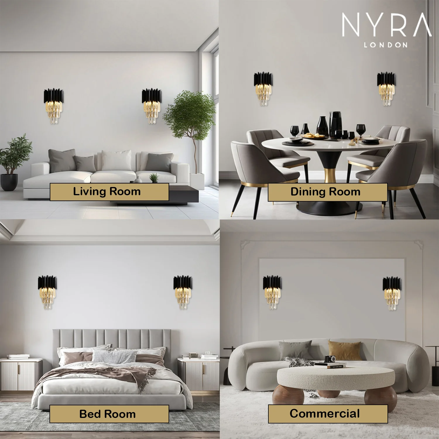 Serena Crystal Wall Lamps - Image 3