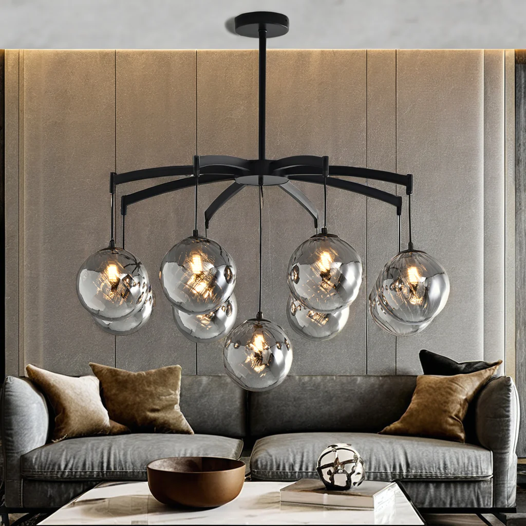 Shineza Modern Bubble Glass Ball Chandeliers - Image 10