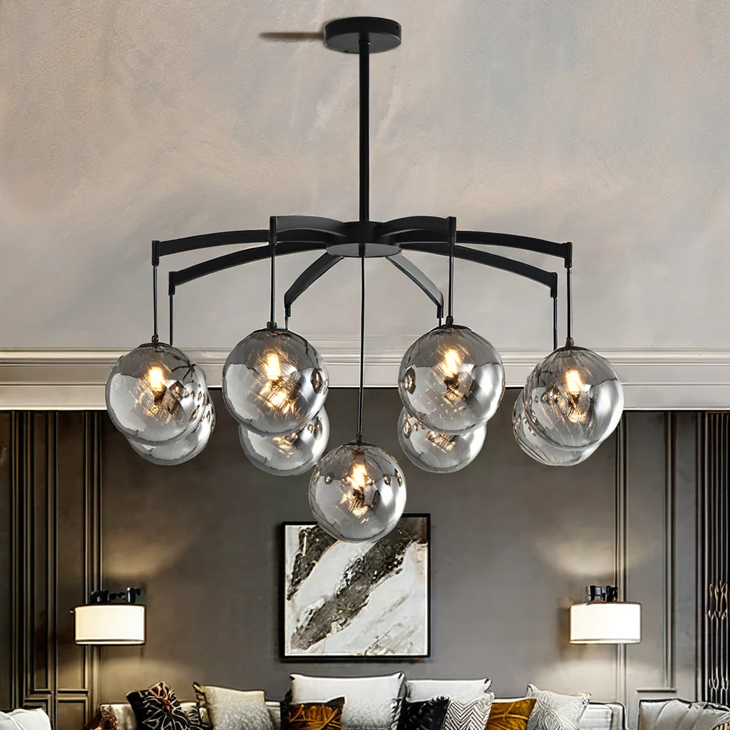 Shineza Modern Bubble Glass Ball Chandeliers - Image 13