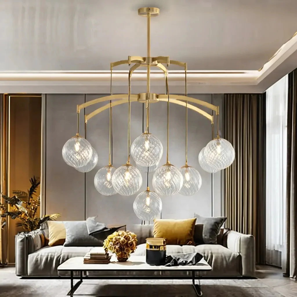 Shineza Modern Bubble Glass Ball Chandeliers - Image 22