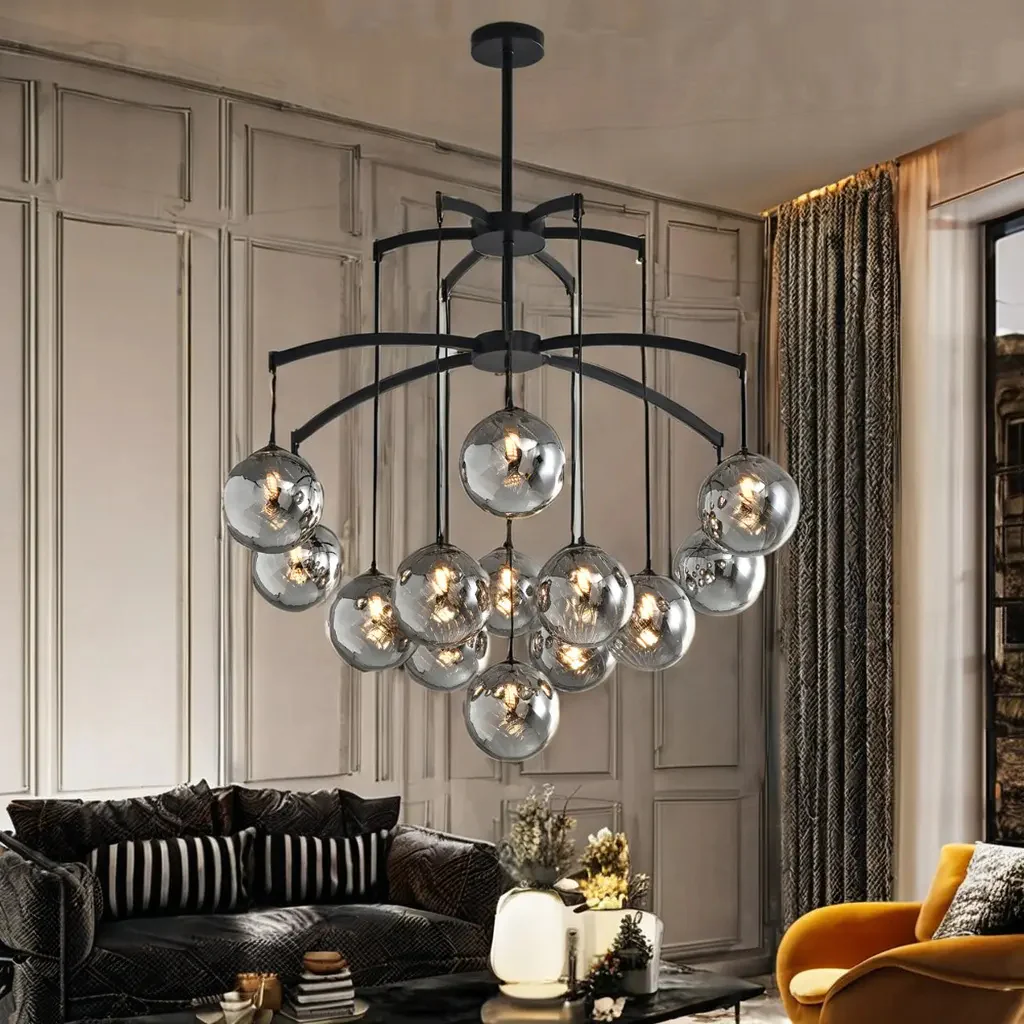 Shineza Modern Bubble Glass Ball Chandeliers - Image 5