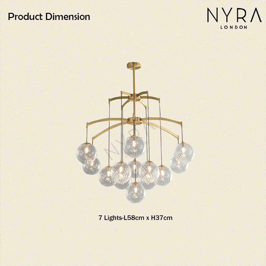 Shineza Modern Bubble Glass Ball Chandeliers - Image 6