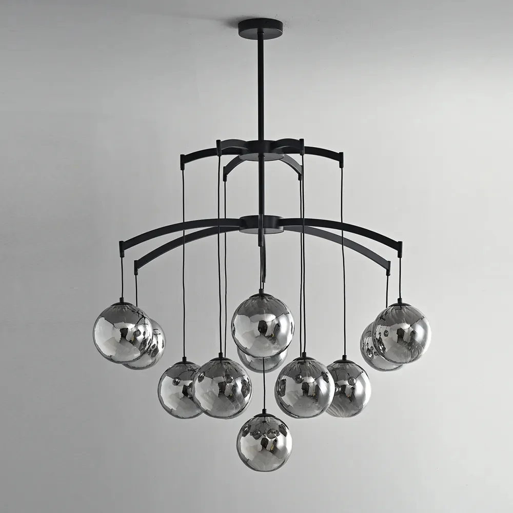 Shineza Modern Bubble Glass Ball Chandeliers - Image 8